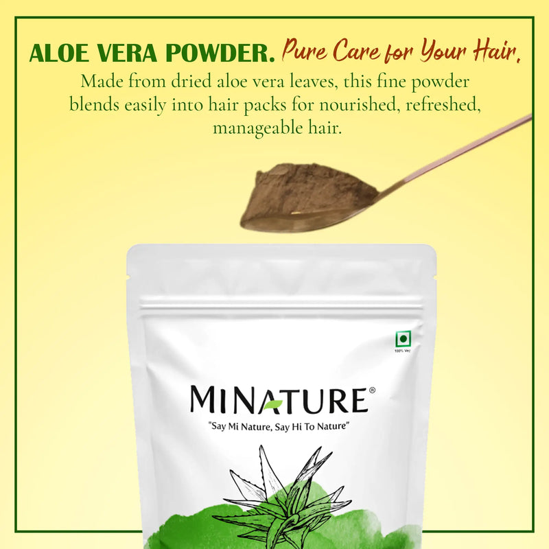 Aloe Vera Powder for Skin Hydration and Hair Nourishment | MINATURE   minaturewellness