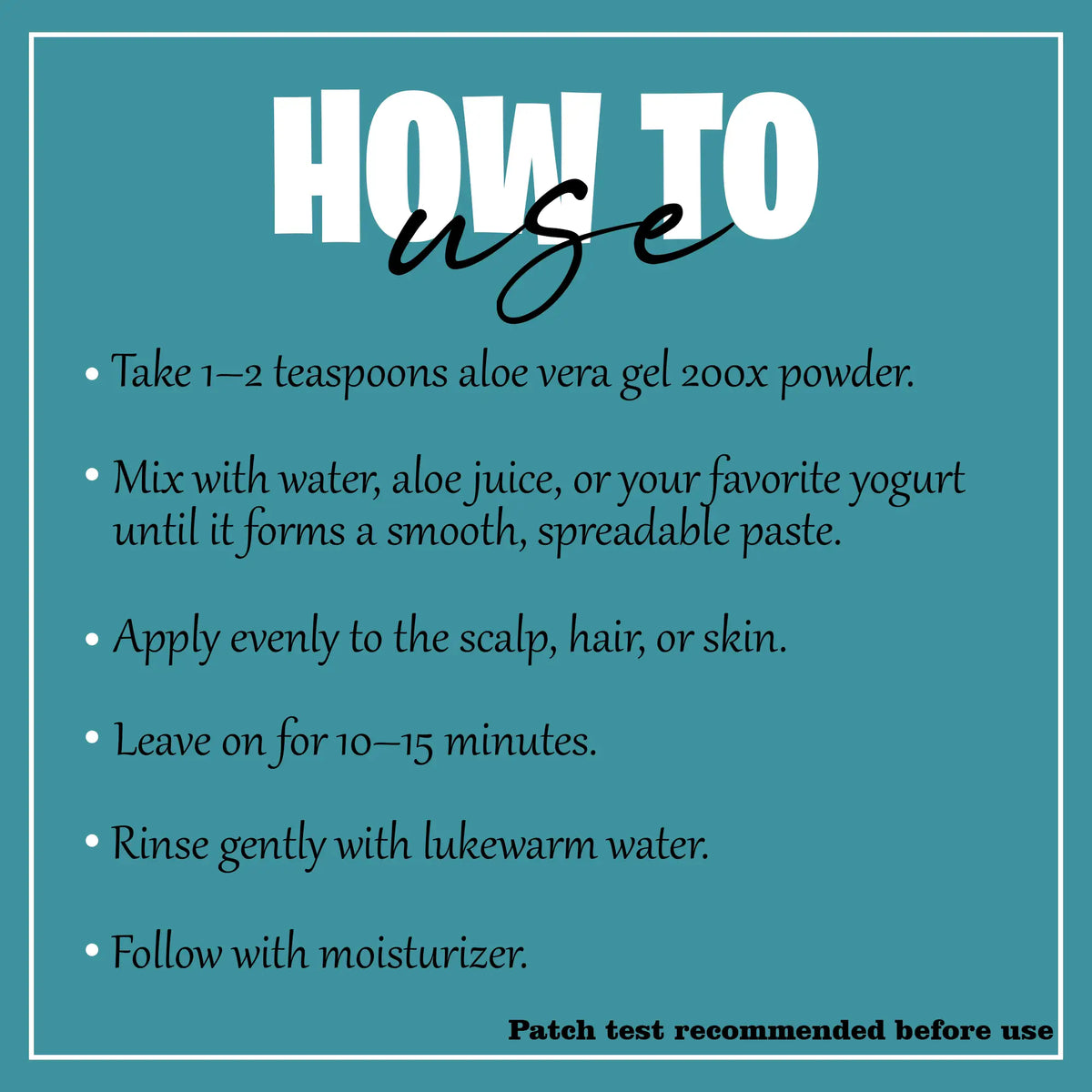 Aloe Vera Gel Powder (200x)