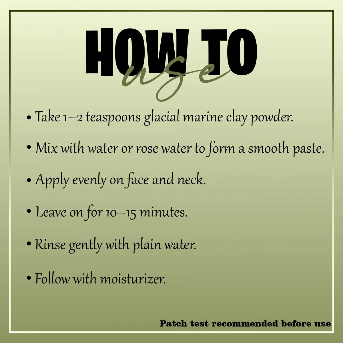 Glacial Marine Clay Powder