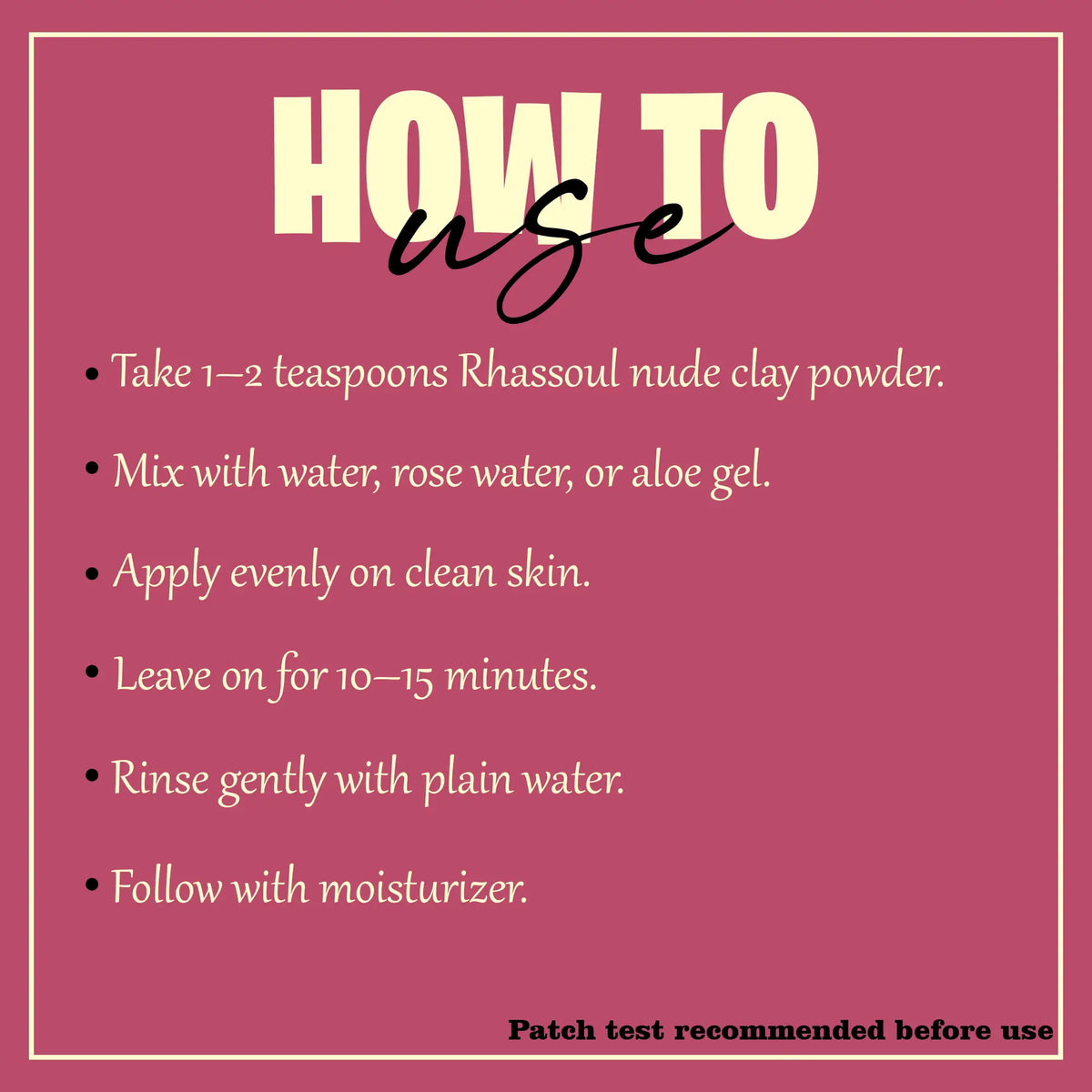 Moroccan Rhassoul (Nude) Clay Powder