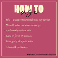 Moroccan Rhassoul (Nude) Clay Powder