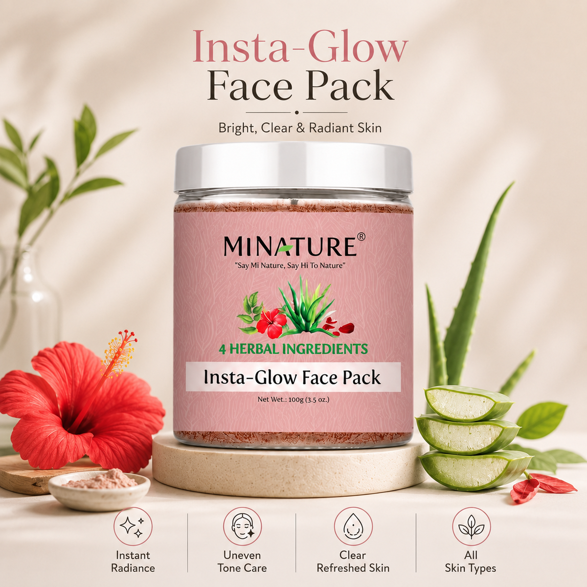 MINATURE Insta Glow Face Pack – product image