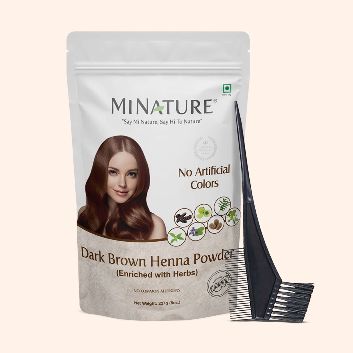 Dark Brown Henna Powder (Enriched with Herbs)
