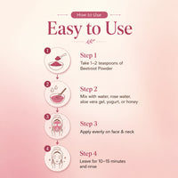 Beetroot Powder Face Pack for Natural - Looking Glow