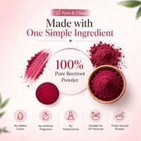 Beetroot Powder Face Pack for Natural - Looking Glow