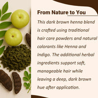 Dark Brown Henna Powder (Enriched with Herbs)