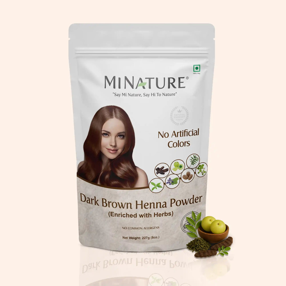 Dark Brown Henna Powder (Enriched with Herbs)
