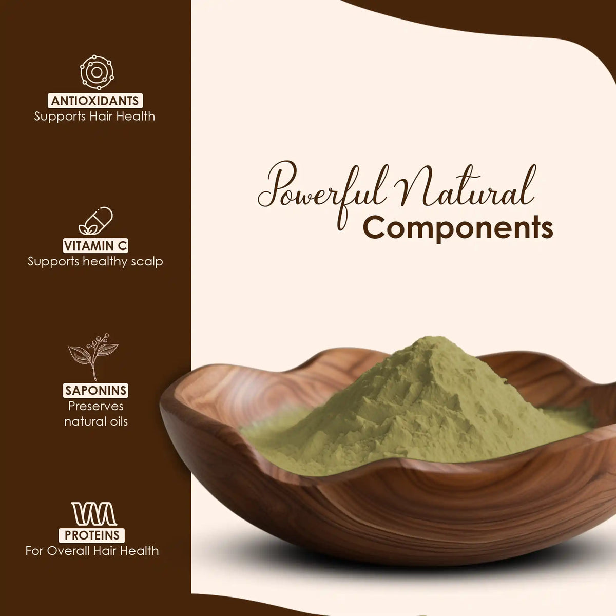 Dark Brown Henna Powder (Enriched with Herbs)